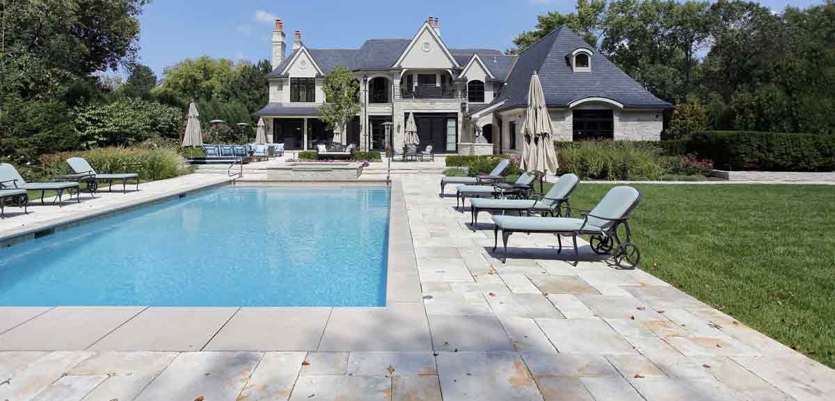 Paver pool decking